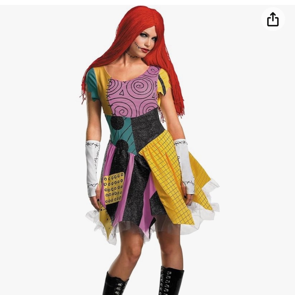 Sally nightmare before Christmas costume. Also included tights.